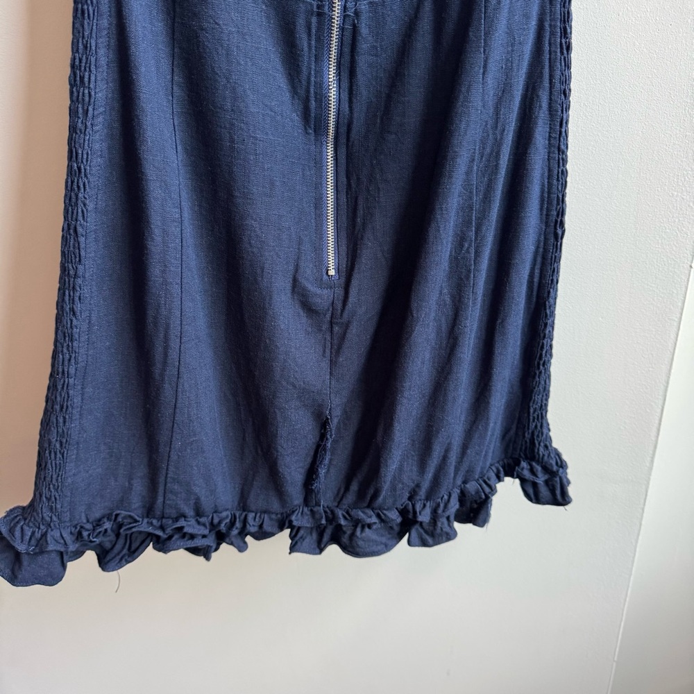 Lulu’s Elati Navy Blue Ruffled Off-the-Shoulder Bodycon Dress - Picture 10 of 12